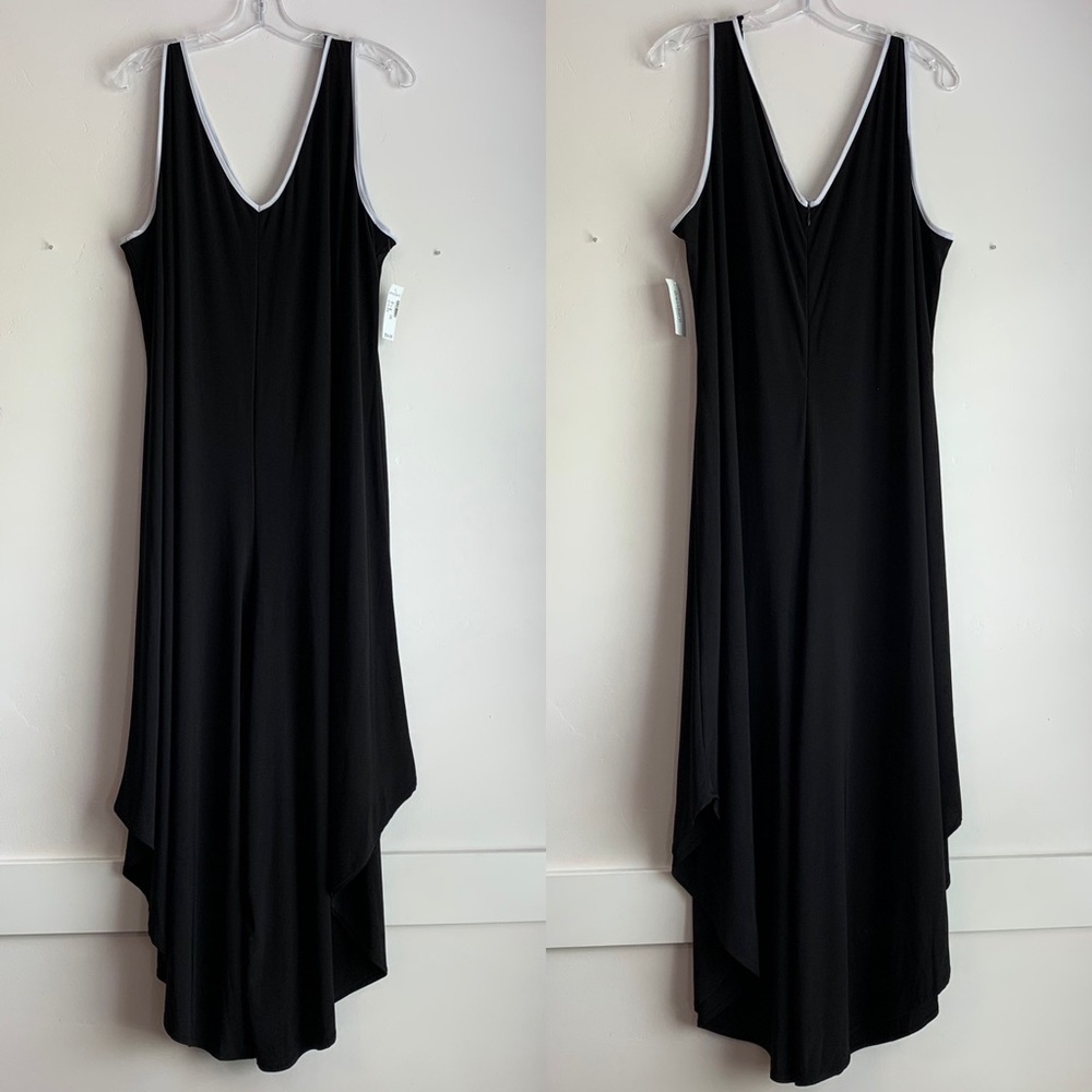 NWT Dressbarn Black and White Flowy Jumpsuit - Picture 2 of 4
